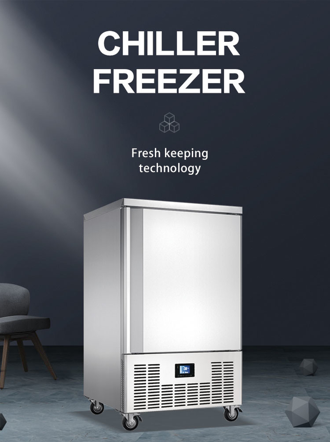 15 10 Pan Scommercial Flash Freezer 5 Pfannen Schnellkühler Schockfroster 0