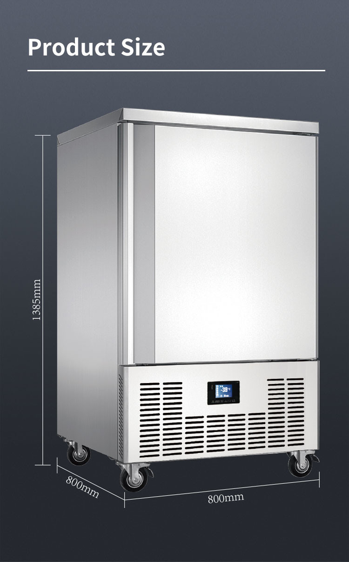 Rapid Upright Kommerzieller Kühl- und Gefrierschrank Tiefkühlschrank Schnellkühler für die Küche 9