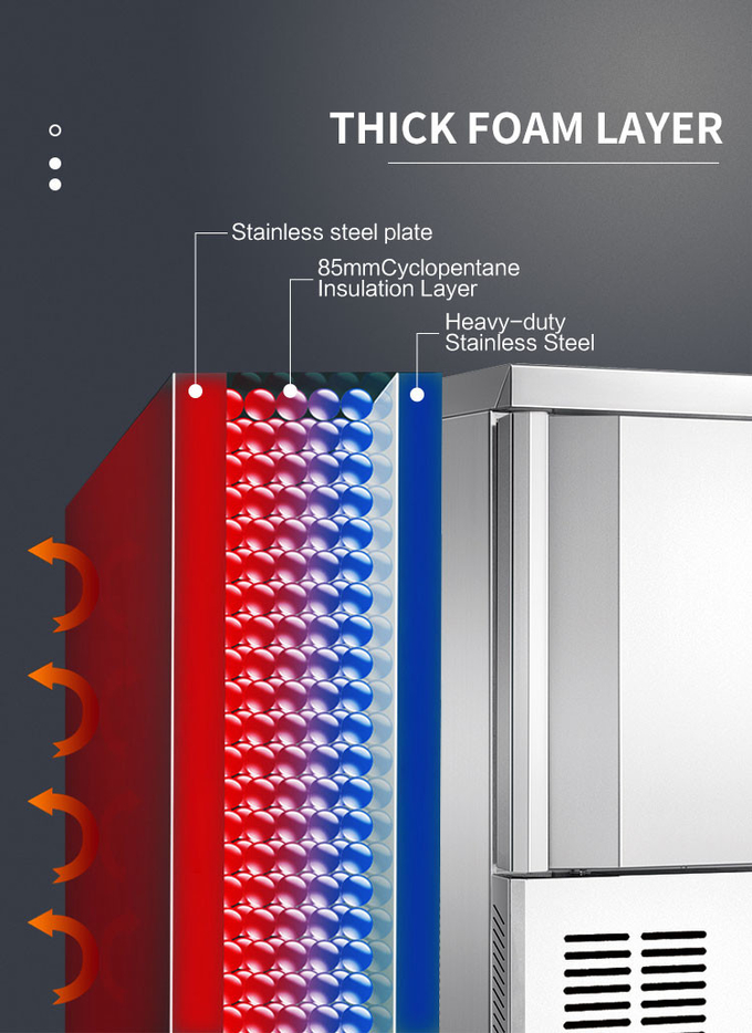Rapid Upright Kommerzieller Kühl- und Gefrierschrank Tiefkühlschrank Schnellkühler für die Küche 4